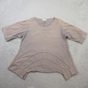 Luukaa Womens Tunic Top Shirt size‎ M ? Lagenlook Asymmetric Boho Minimal
